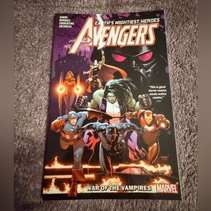 Marvel Avengers Comic Cover — Purple, Black & Orange Artwork